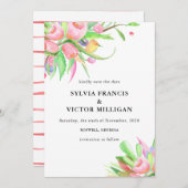 Wasserfarben Tulissen Save the Date (Vorne/Hinten)