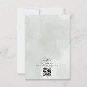 Wasserfarben Tulpen Frühlingsszenarien RSVP Karte (Rückseite)