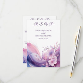 Wasserfarben-UAWG-Kirschblüten- RSVP Karte