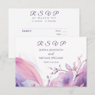 Wasserfarben-UAWG-Kirschblüten- RSVP Karte