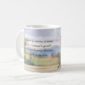 Wasserfarben und Chickadeangebot Kaffeetasse (Vorderseite Links)