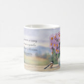 Wasserfarben und Chickadeangebot Kaffeetasse (Mittel)