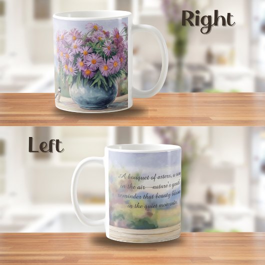 Wasserfarben und Chickadeangebot Kaffeetasse