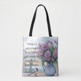 Wasserfarben und Chickadeangebot Tasche