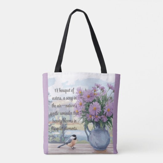 Wasserfarben und Chickadeangebot Tasche (Rückseite)