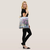 Wasserfarben und Chickadeangebot Tasche (Am Model)