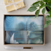 Wasserfarben und Weißschwan Seidenpapier (Geschenk)