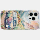 Wasserfarben-Van mit Geschenk für das benutzerdefi Case-Mate iPhone Hülle (Rückseite (Horizontal))