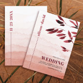 Wasserfarben Verlaufsform Japandi Hochzeit Einladung