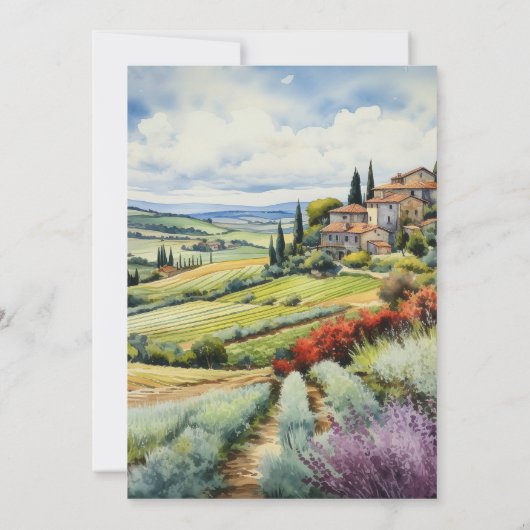 Wasserfarben-Vino vor Vows-Brautparty Einladung