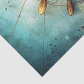 Wasserfarben-Vintag-Schiffskruder Seidenpapier (Detail)