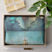 Wasserfarben-Vintag-Schiffskruder Seidenpapier (Geschenk)