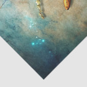 Wasserfarben Vintages Seehuhruder Seidenpapier (Detail)