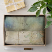 Wasserfarben Vintages Seehuhruder Seidenpapier (Geschenk)