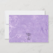 Wasserfarben-Violetten zum Hochzeitssehen Speicher Save The Date (Rückseite)