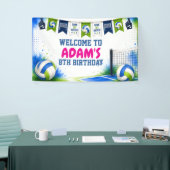 Wasserfarben-Volleyball-Geburtstagsbanner Banner (Messeveranstaltung)
