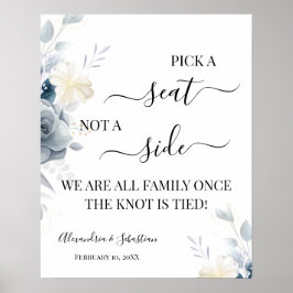 Wasserfarben Wählen Sie einen Platz, kein Seitensc Poster