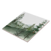 Wasserfarben-Wald-Baum-Keramikfliese Fliese (Seite)