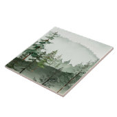 Wasserfarben-Wald-Baum-Keramikfliese Fliese (Seite)