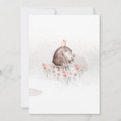 Wasserfarben-Walddusche Einladung (Rückseite)