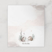 Wasserfarben-Walddusche Platzkarte (Außenseite Aufgefaltet)