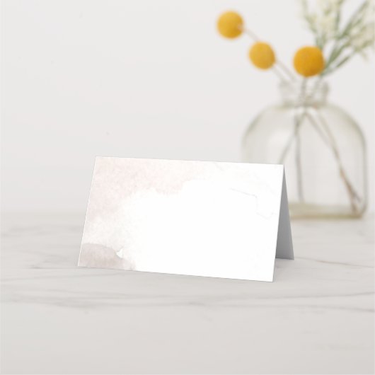 Wasserfarben-Walddusche Platzkarte (Rückseite)