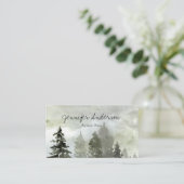 Wasserfarben-Waldkiefer Visitenkarte (Stehend Vorderseite)