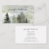 Wasserfarben-Waldkiefer Visitenkarte (Vorne/Hinten)