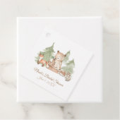 Wasserfarben-Waldtiere Kinderdusche Geschenkanhänger (Beispiel)