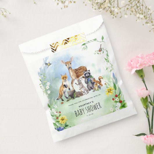 Wasserfarben-Waldtiere Kinderdusche Geschenktütchen (Versiegelt)