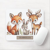 Wasserfarben-Waldtiere-Mauspad Mousepad (Mit Mouse)