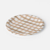 Wasserfarben-Wäsche Fall Boho Babydusche Pappteller (Schrägansicht)