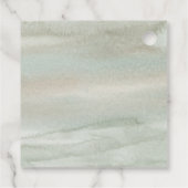 Wasserfarben Wasserfarbe Wasserfarbe geometrische Geschenkanhänger (Rückseite)