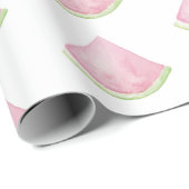 Wasserfarben-Wassermelone-Design Geschenkpapier (Rolleneckpunkt)