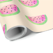 Wasserfarben Wassermelonen Geschenkpapier (Rolleneckpunkt)