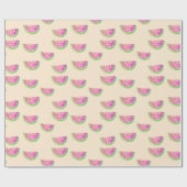 Wasserfarben Wassermelonen Geschenkpapier (Flach)