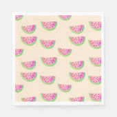 Wasserfarben Wassermelonen Serviette (Vorderseite)