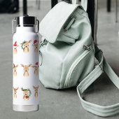 Wasserfarben Weihnachten Hirsch Flasche Wasser