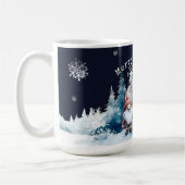 Wasserfarben-Weihnachts-Gnome Kaffeetasse (Links)