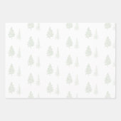 Wasserfarben Weihnachtsbaum Muster Geschenkbaum Geschenkpapier Set (Vorderseite 3)