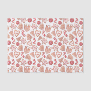 Wasserfarben Weihnachtszucker Zuckerkochmuster Seidenpapier