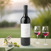 Wasserfarben Weißtüte Friedensbeerdigung Gedenkstä Weinetikett