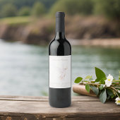 Wasserfarben Weißtüte Friedensbeerdigung Gedenkstä Weinetikett