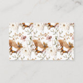 Wasserfarben Wildblume Fall Kinderduschbücher Begleitkarte (Rückseite)