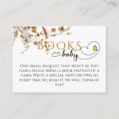 Wasserfarben Wildblume Fall Kinderduschbücher Begleitkarte (Vorderseite)