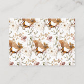 Wasserfarben Wildblume Fall Kinderdusche Windeln Begleitkarte (Rückseite)