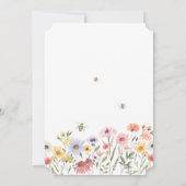 Wasserfarben-Wildblume Save the Date (Rückseite)