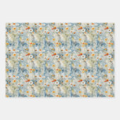 Wasserfarben-Wildblumen Frühjahrswiese Geschenkpapier Set (Vorderseite 2)