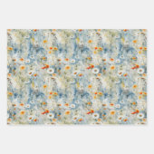 Wasserfarben-Wildblumen Frühjahrswiese Geschenkpapier Set (Vorderseite)