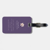 Wasserfarben-Wildblumen-Gepäckanhänger Gepäckanhänger (Rückseite horizontal)